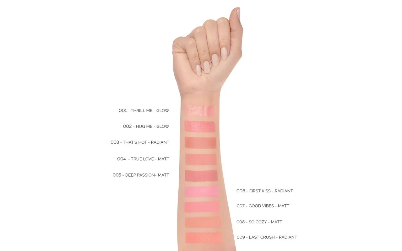 Pupa Milano Wonder Me Blush, 006 First Kiss, Radiant, 0.141 oz - Smooth Texture - Blends Easily - No Powdery Effect - Talc-Free - Paraben-Free - Enriched with Hyaluronic Acid - Powder Make Up