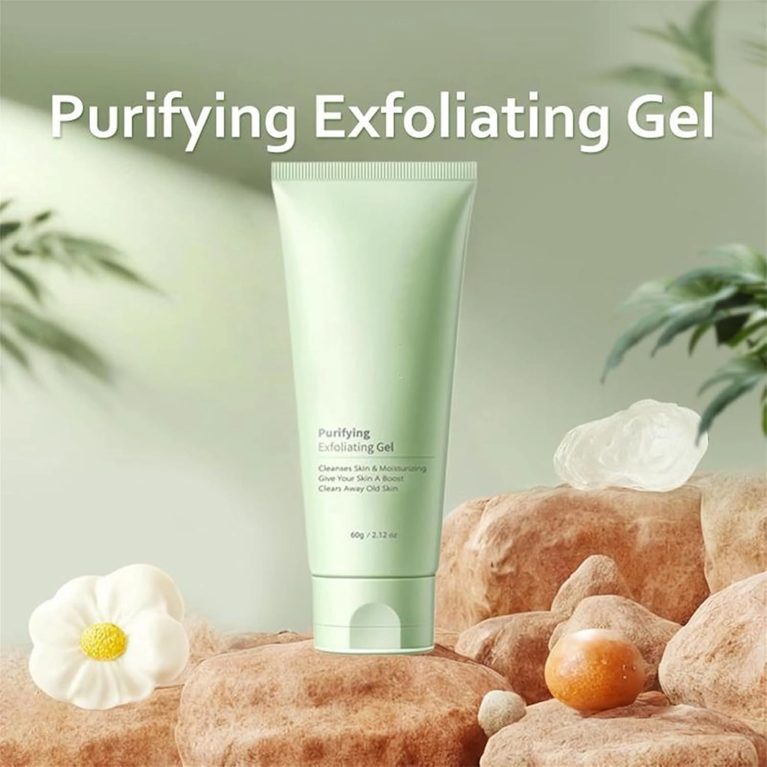 Purifying Exfoliating Gel,Exfoliating Gel, Purifying Exfoliating Gel Moisturizing Cleanses Skin Give, Deep Cleansing Face and Body Exfoliating Scrub Gel (3PCS)
