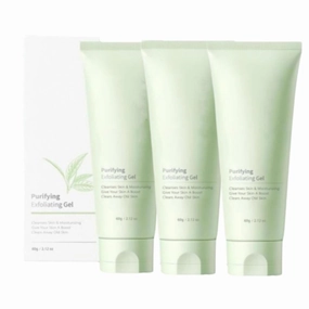 Purifying Exfoliating Gel,Exfoliating Gel, Purifying Exfoliating Gel Moisturizing Cleanses Skin Give, Deep Cleansing Face and Body Exfoliating Scrub Gel (3PCS)