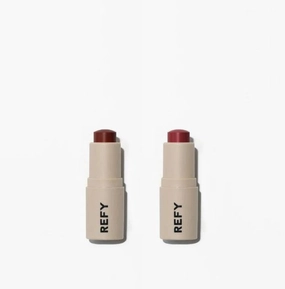 Refy Lip Blush Duo - Wine and Canyon   Bonus Premium Korean Facial Masque Pack
