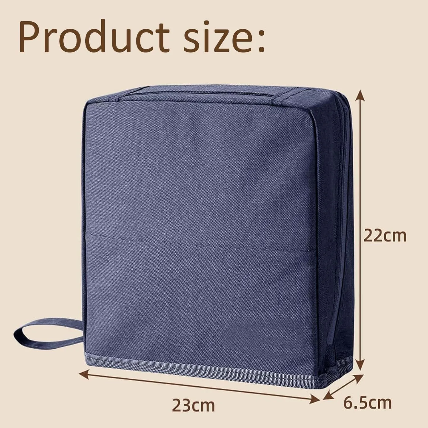 Relevanton Standing Makeup Bag Portable, Large Capacity, Multi-Purpose Large Capacity Oxford Cloth Standing Make Up Bag, Waterproof Cosmetic Toiletry Bag with 8 Compartments (Black - B)