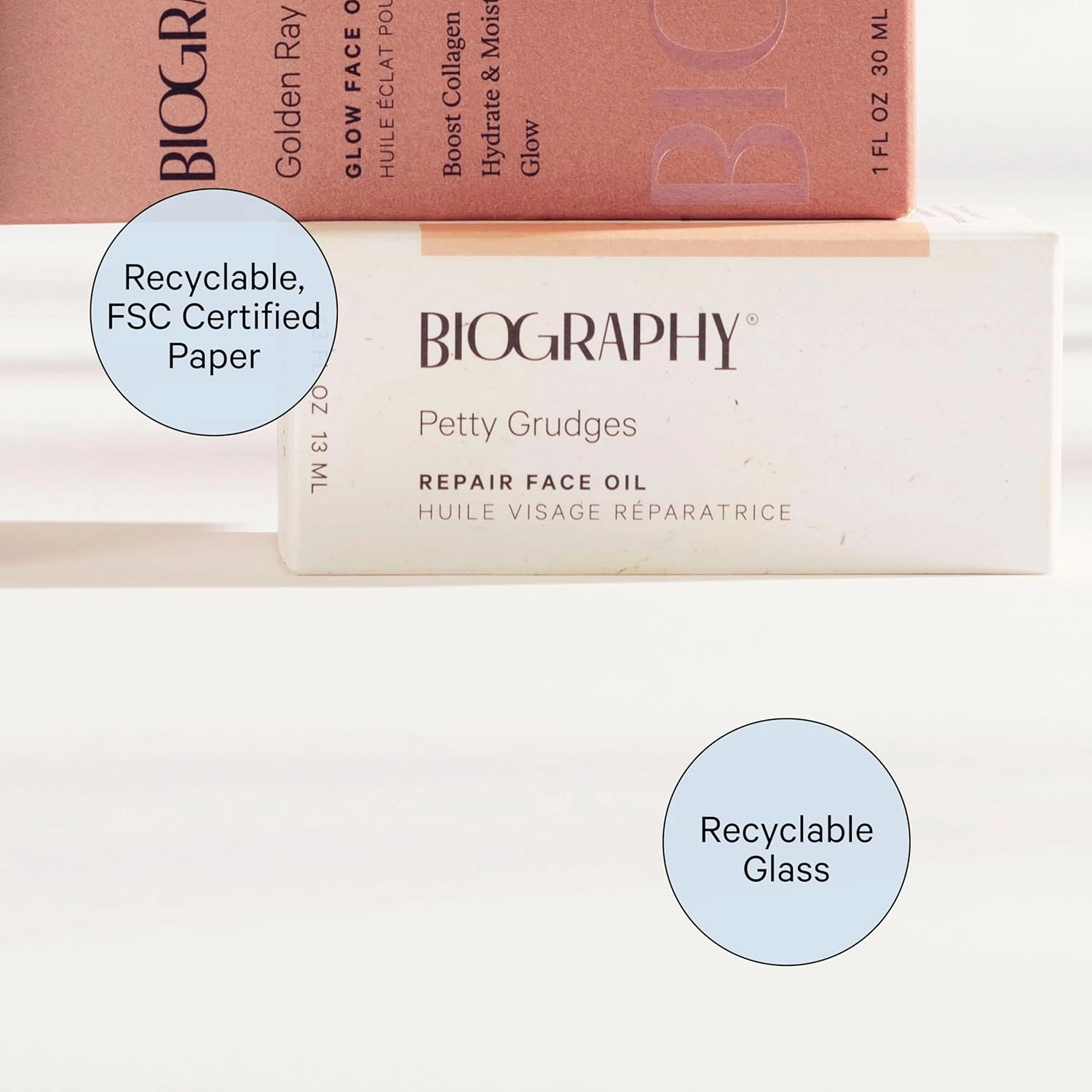 Repair Face Oil - Night Face Mask, Anti Aging, Hydrating Facial Oil for Women, Vegan Beauty, Gua Sha Facial Oil Moisturizer, Ideal for Plumping Fine Lines and Wrinkles, Petty Grudges - Biography 13 mL