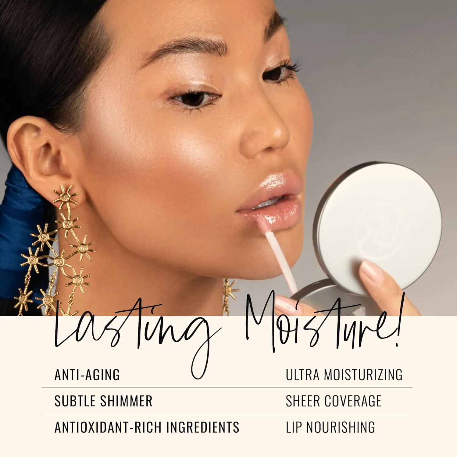 Runway Rogue Classic Lip Gloss, Nude Medium-Sheer Hydrating Lip Gloss, ‘Supermodel’