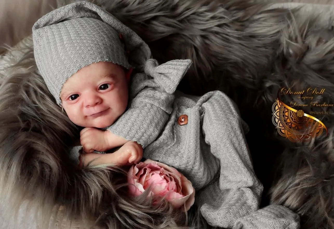 RXDOLL Realistic Reborn Baby Dolls Girl 18 Inch Lifelike Newborn Doll Boy Real Life Baby Doll Soft Cloth Body Weighted Baby Dolls That Look Real Reborn Babies