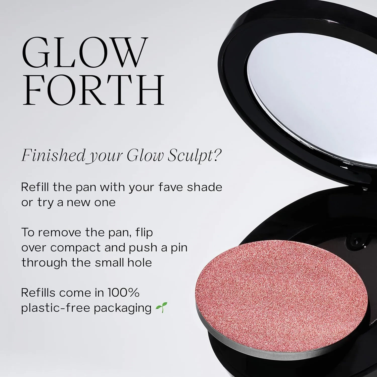 Saie Glow Sculpt Multi-Use Highlighter   Cream Blush - Lightweight with Hyaluronic Acid   Micropearl for Radiant, Glowing Skin - Bronzeglow (.02 oz)