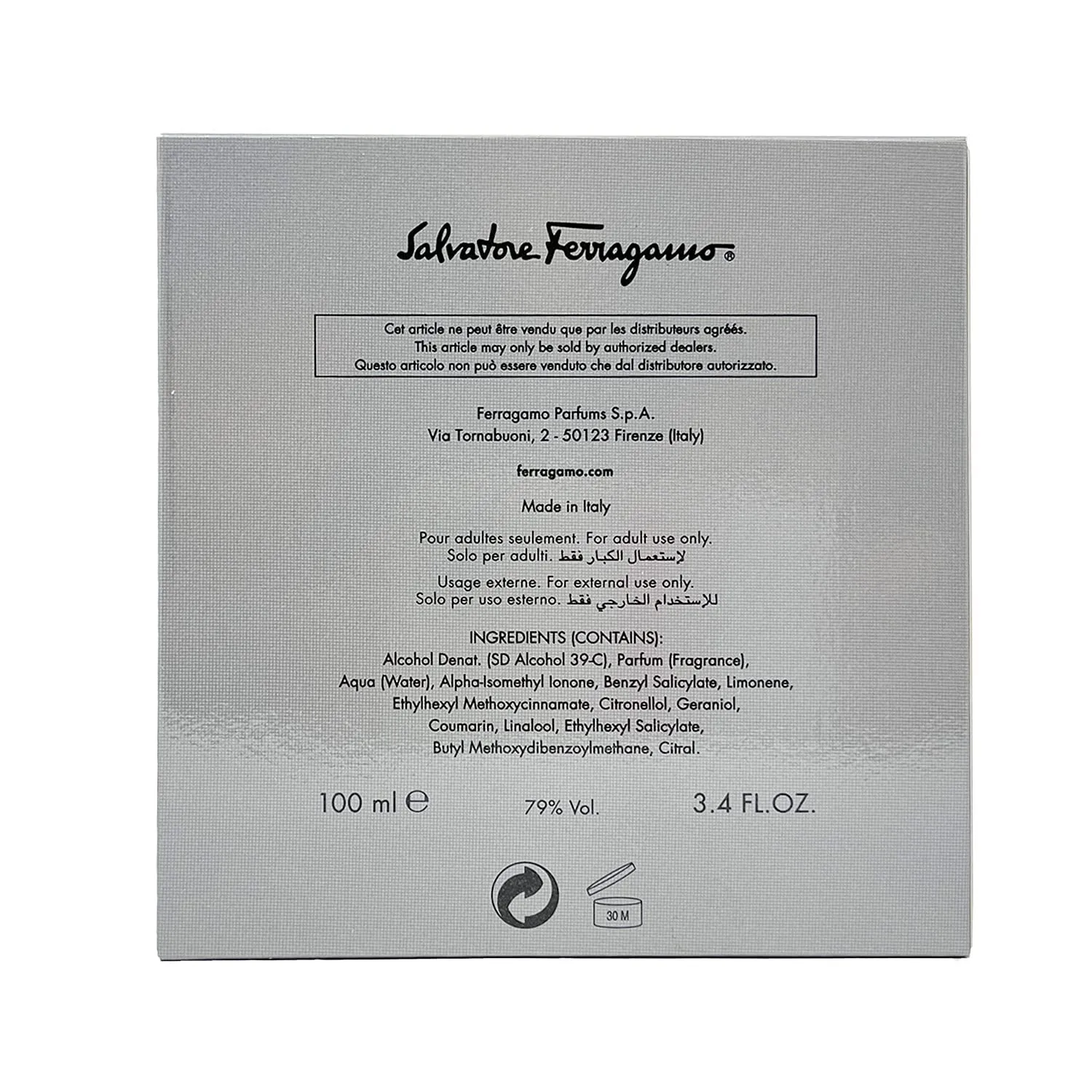 Salvatore Ferragamo Incanto Eau de Parfum Spray for Women, 3.4 Ounce
