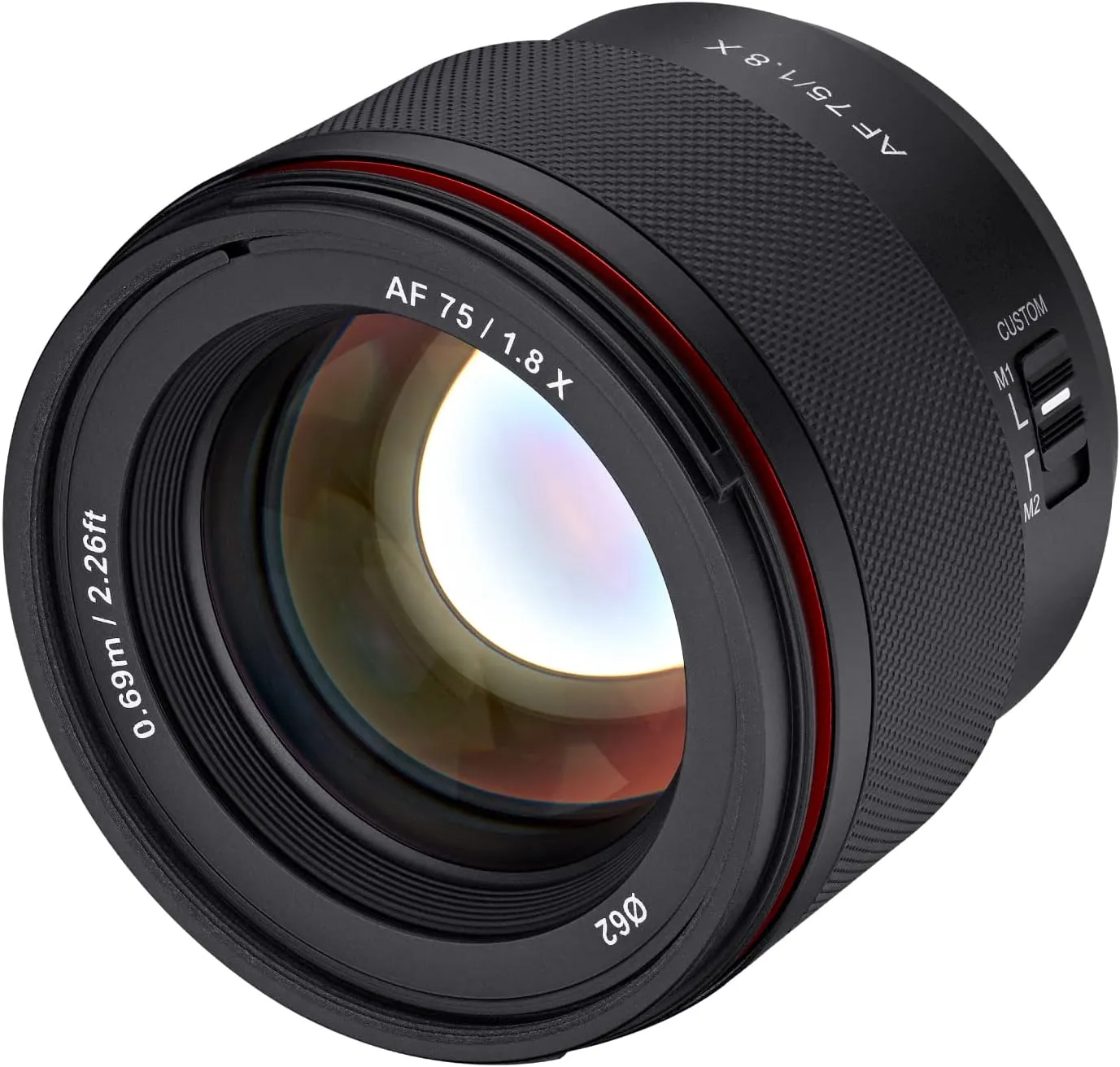 Samyang AF 75mm F1.8 for Fuji X - Lightweight and Compact Portrait Lens with LSTM-AF, Weather Protection and Custom Switch for Travel Photos