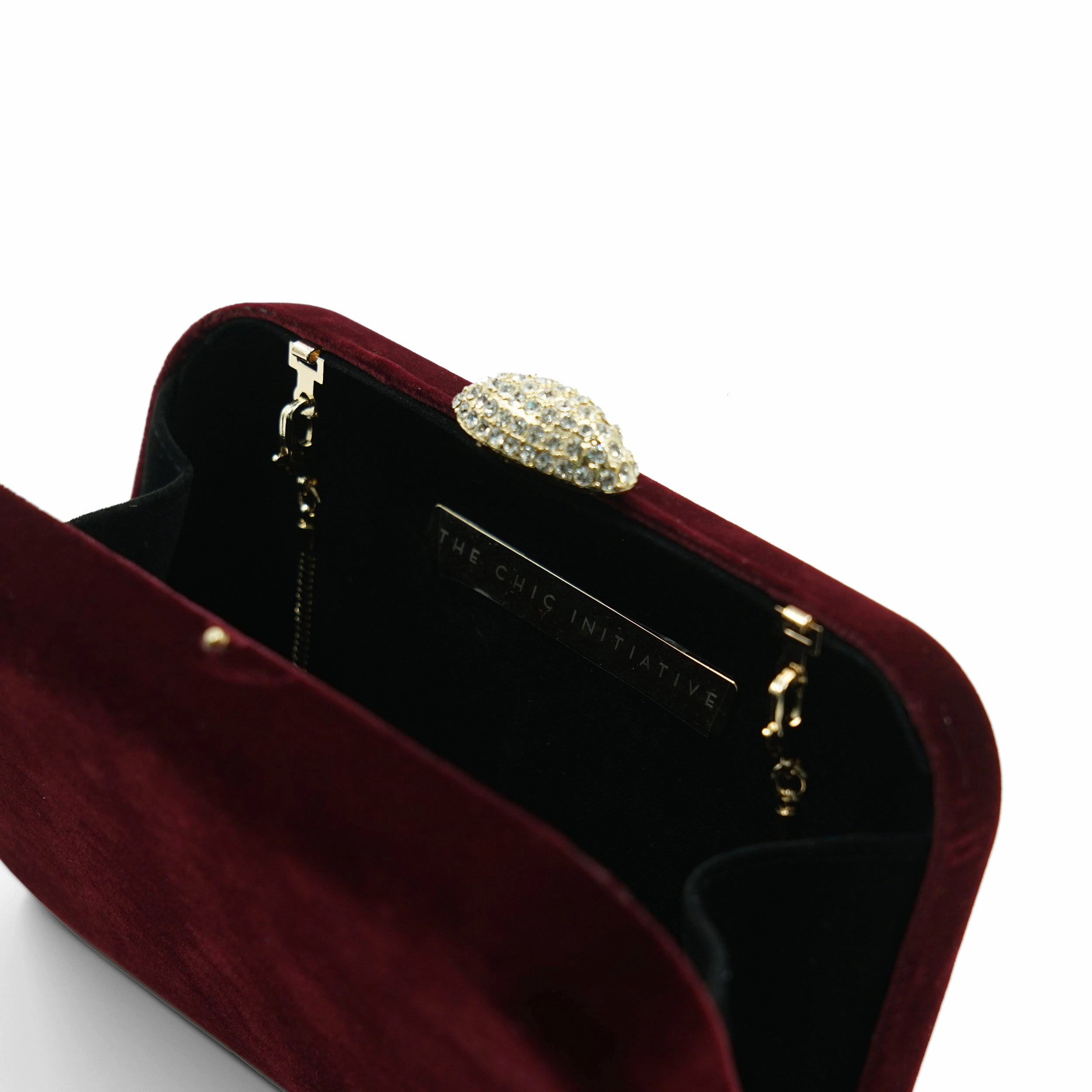 Sienna Velvet Clutch (Plum)