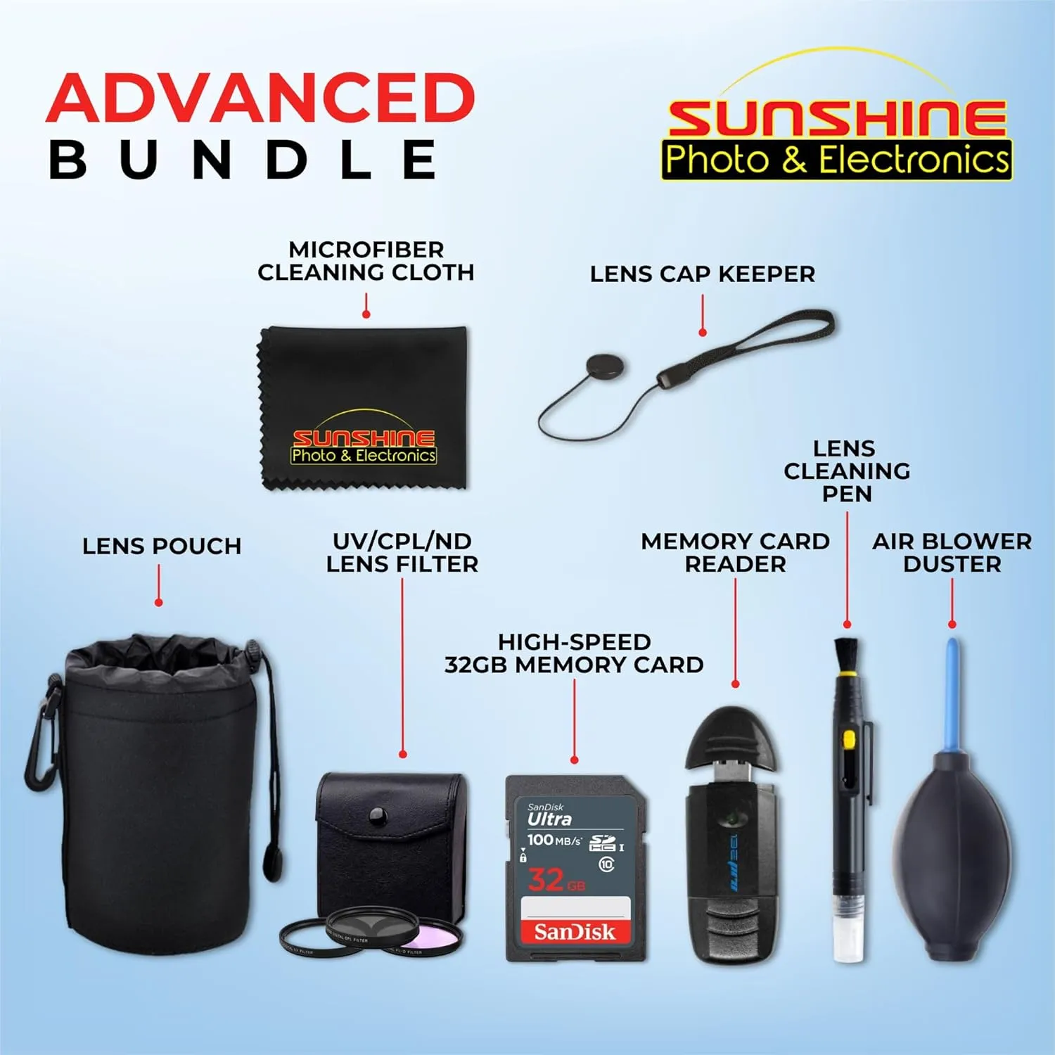 Sigma 16mm f1.4 DC DN Contemporary Lens for Sony E with Sunshine Photo Advanced Bundle - 4 Years USA Manufacturer Warranty