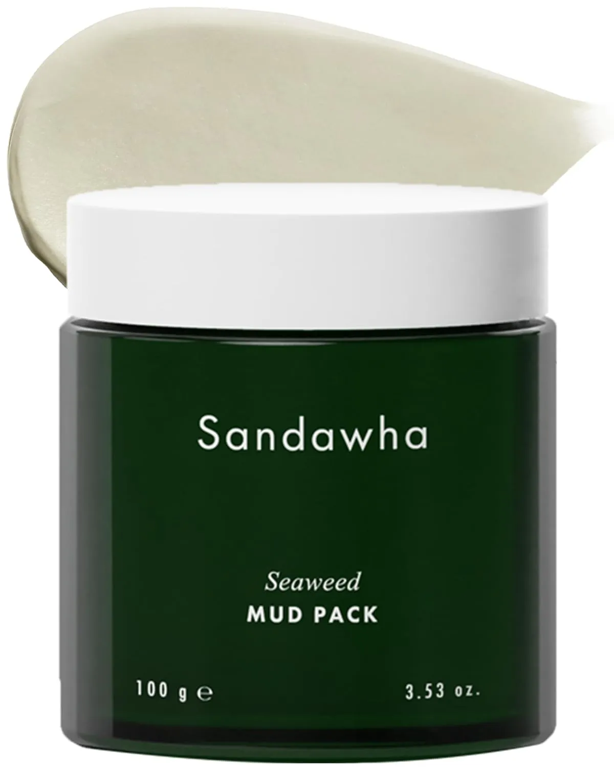 SKINCURE Vegan Seaweed Mud Mask with Kaolin & Bentonite - Pore Detoxifying & Cleansing Face Clay Mask, Soothes Sensitive Skin, Tightens Pores, Oil Control for Women and Men, 3.5oz.