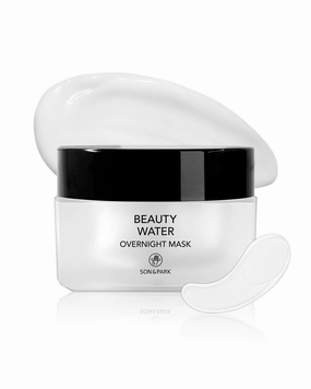 SON&PARK Overnight Sleeping Cream Hydration Balm Mask with Rose Water Beauty water & BHA Complex, Essential Oil [Lavender, Lemon] to Hydrate, Boost Skin Barrier, and Calming Break Out
