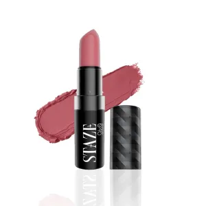 Stazee 9to9 Velvet Kiss Lipstick, Matte   Intense Color Lipstick, 12H Long Stay, Moisturizing & Lightweight Formula, 01 Desert Rose - 3.8g