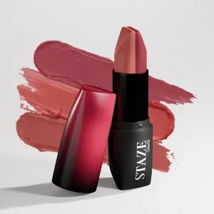 Stazei 9To9 3 In 1 Matte Lipstick | 3 Unique Shades In 1 | 12 HRS Long Lasting, Transferproof | Non-Drying Formula With Intense Color Payoff | 03 Caramel Rose | 3.8 G