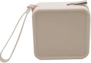 Storage Bag,Storage Bins Small Square Makeup Brush Silicone Waterproof Storage Bag for Earphone Cable Lipstick Makeup Pocket Cosmetic Bag(Beige)