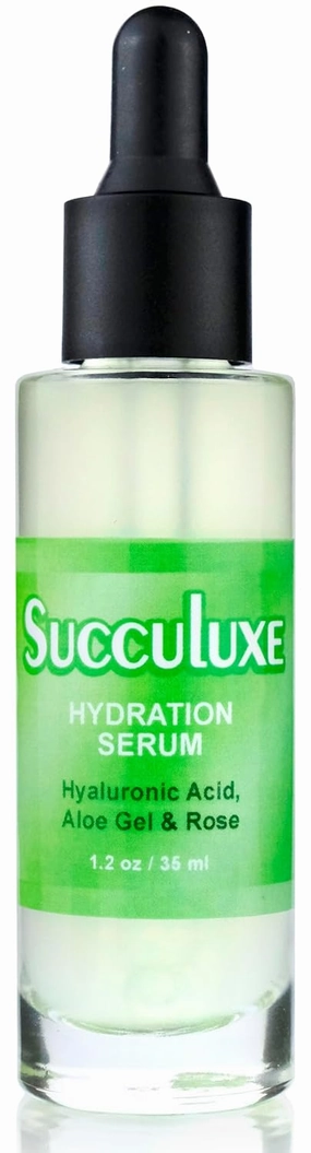 Succuluxe Hydration Serum - with Hyaluronic Acid, Aloe Vera & Rose for Sensitive Skin & Dry Skin