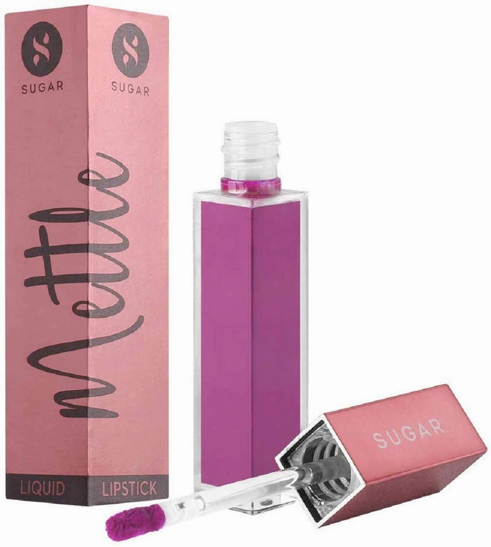 SUGAR Cosmetics Mettle Liquid Lipstick - 01 Lyra (Cool Toned Plum) Creamy Lightweight Texture, Silky Smooth Lips