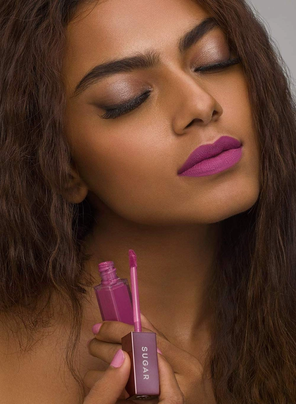 SUGAR Cosmetics Mettle Liquid Lipstick - 01 Lyra (Cool Toned Plum) Creamy Lightweight Texture, Silky Smooth Lips