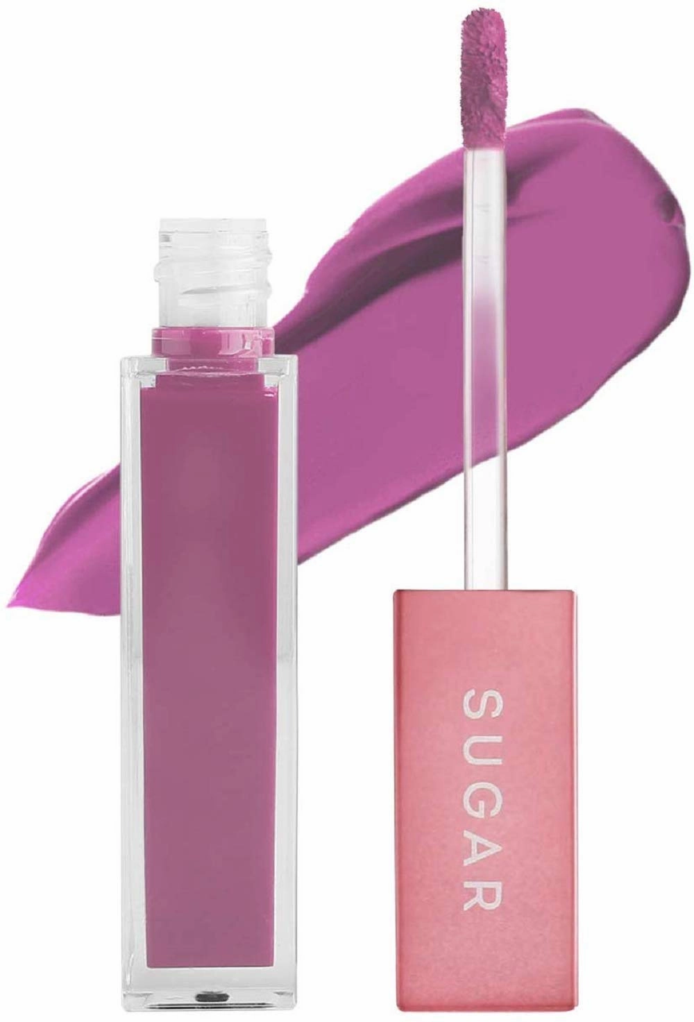 SUGAR Cosmetics Mettle Liquid Lipstick - 01 Lyra (Cool Toned Plum) Creamy Lightweight Texture, Silky Smooth Lips