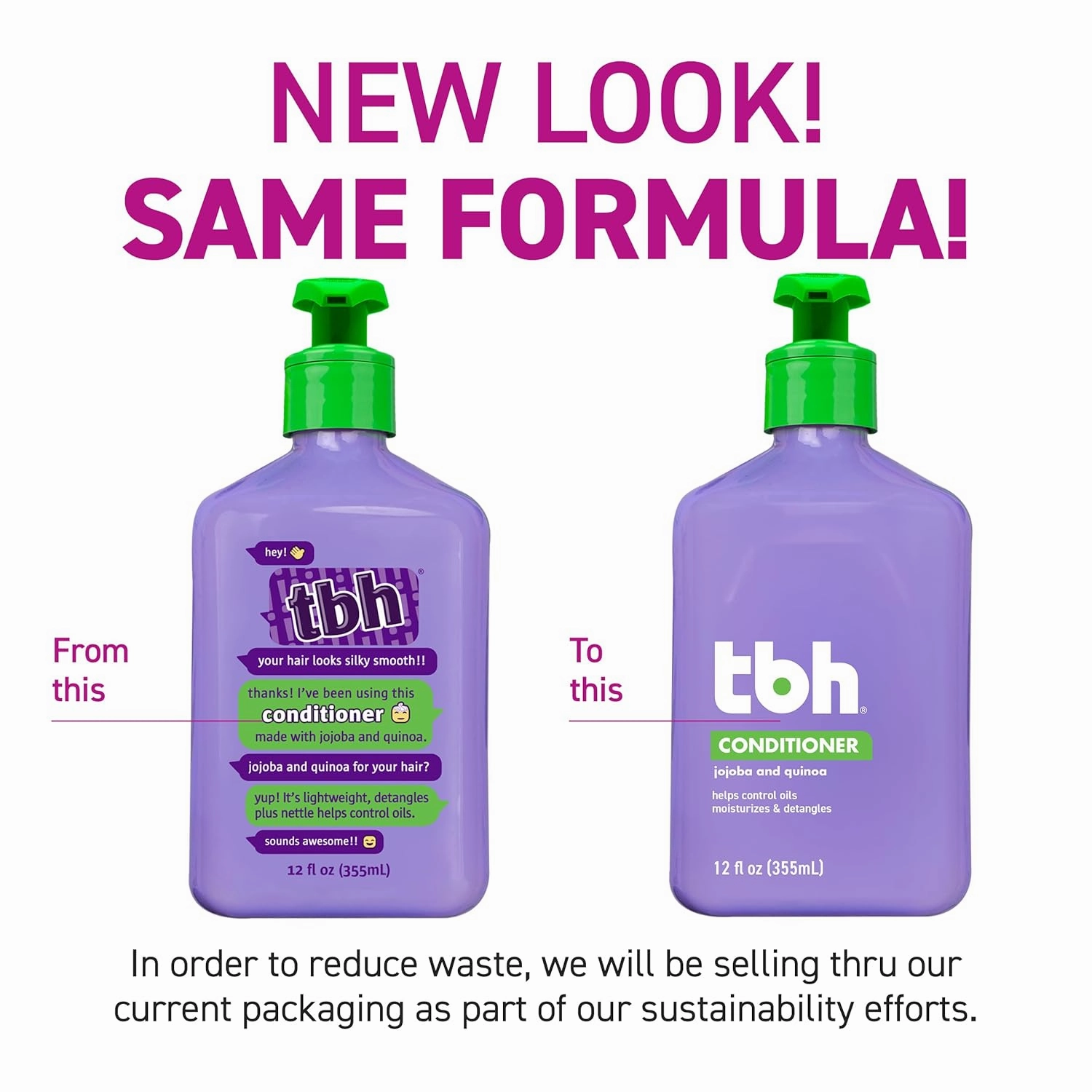 TBH Kids & Teen Hair and Body Care Set – Shampoo, Conditioner & Body Wash with Natural Ingredients – Sulfate & Paraben Free – Gentle for All Hair & Skin Types – 3-Pack, 12 oz Each