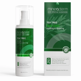 Tea Tree Face Wash for Acne-Prone Skin | Gentle Cleansing Formula with Aloe Vera & Natural Tea Tree Oil | Moisturizing Facial Cleanser for Daily Use | Paraben & Alcohol Free (6,76 Oz)