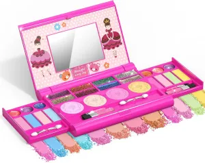 Tomons Kids Makeup Kit for Girl Real Washable Cosmetic Toy Beauty Set, Birthday Toys Gift for 3 4 5 6 7 8 9 10 Year Girls