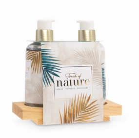 Touch Of Nature Wooden Tray Bath Gift Set