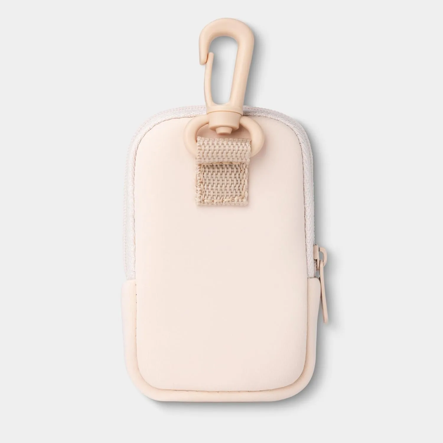 Touchette Zippered Pouch, Attachable Fashion Accessory with Snap Hook for Touchland Hand Sanitizer 1FL OZ., Blush Pink