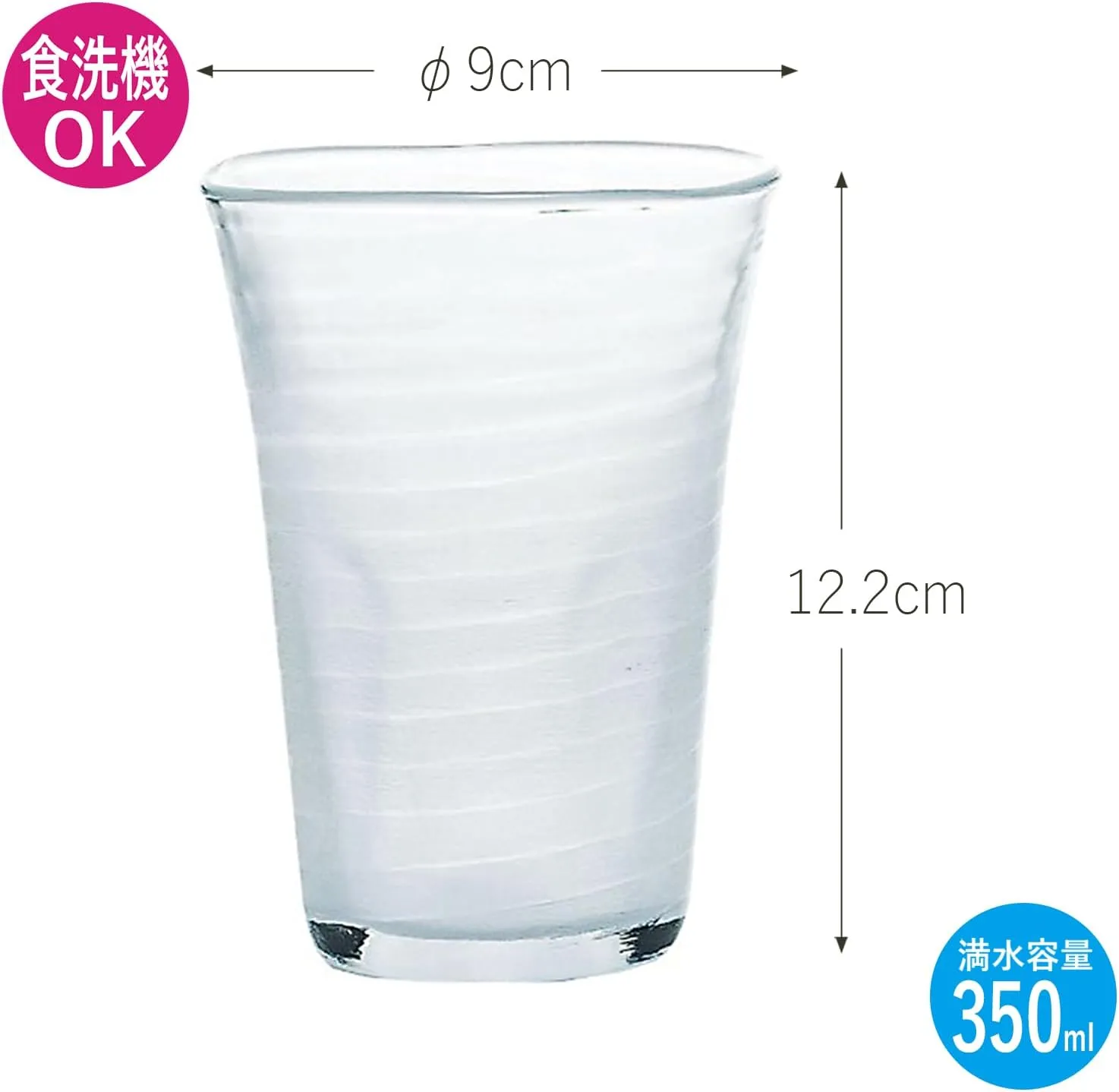 Toyo Sasaki Glass P-52013-302 Foaming Glass Mountain Beer Glass, Translucent, 1 Piece