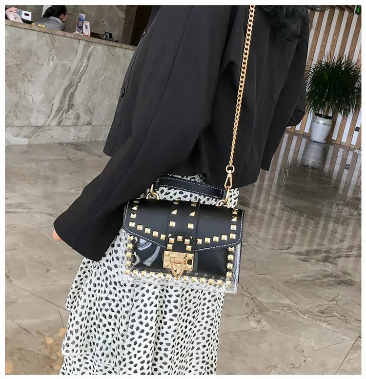 Transparent Leather Bag