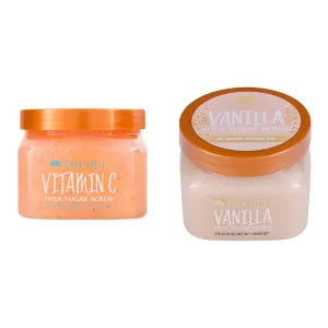 Tree Hut Vitamin C and Vanilla Shea Sugar Body Scrubs, Both 18 oz, Ultra Hydrating and Exfoliating