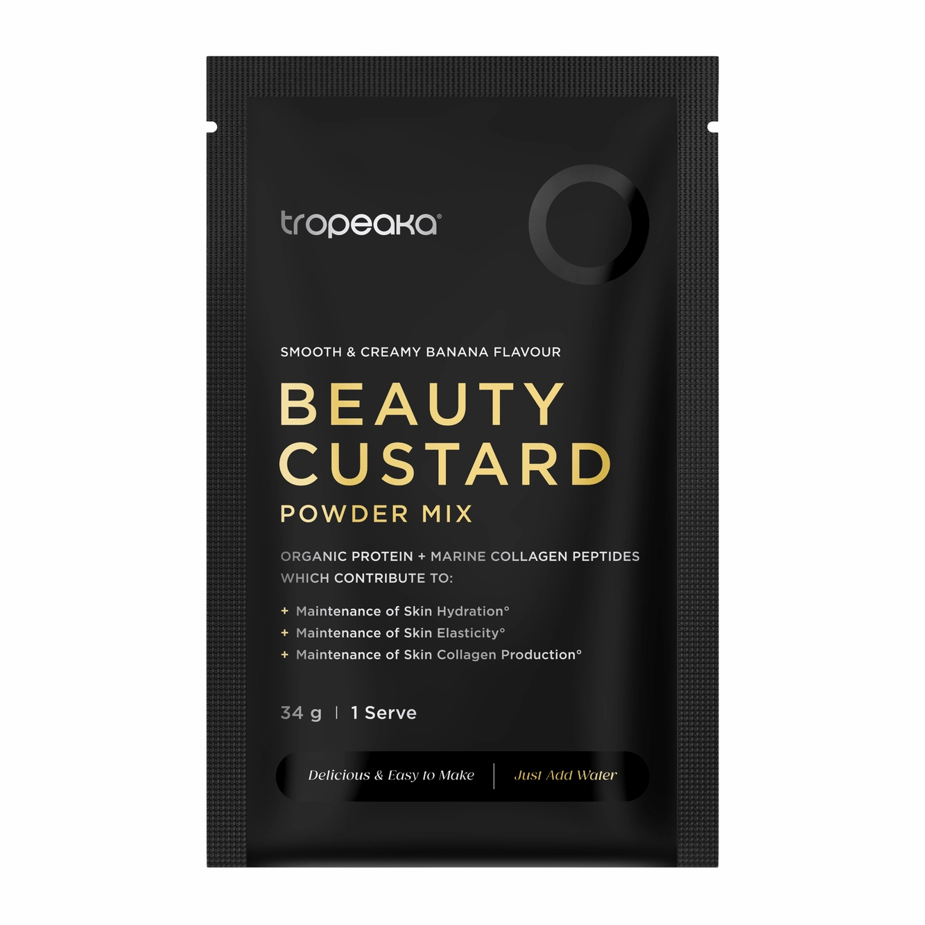Tropeaka Beauty Custard Smooth&creamy 34g(Pack of 12)