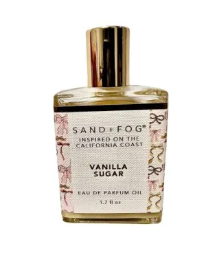 Vanilla Sugar Perfume Oil Rollerball by Sand and Fog, 1.7 FL OZ, 50 ml, Top Notes of Almond, Peach