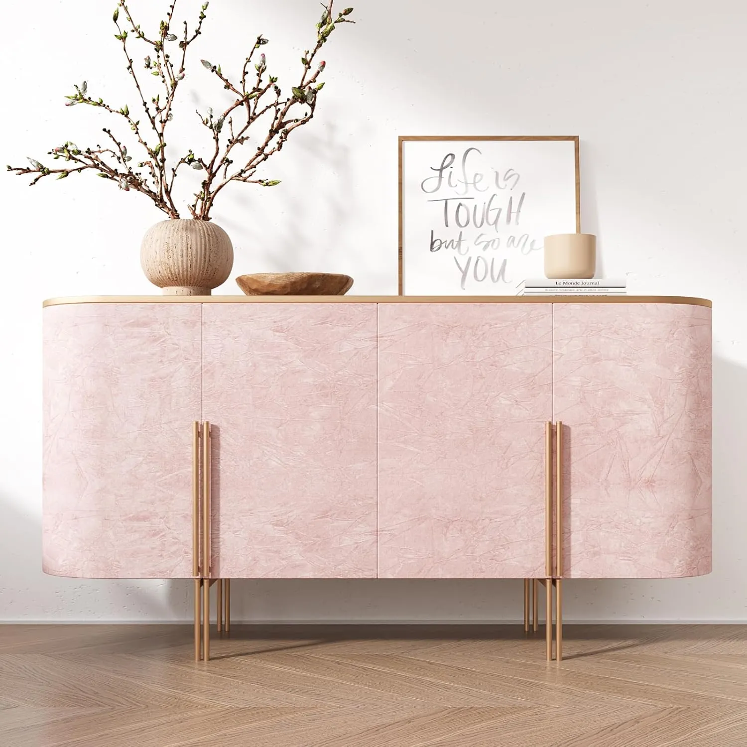 VEELIKE Blush Pink Crushed Velvet Drawer Liner Self Adhesive Velvet Flocking Liner for Dresser Jewelry Drawer Art Crafts 15.7''x118'' Pink Velvet Wallpaper Peel and Stick Removable Lining Fabric Roll