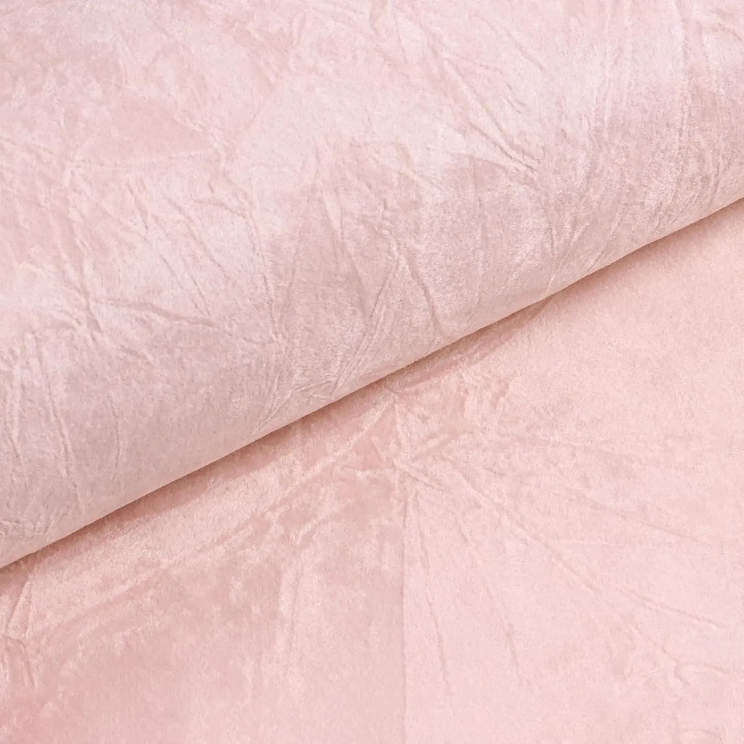 VEELIKE Blush Pink Crushed Velvet Drawer Liner Self Adhesive Velvet Flocking Liner for Dresser Jewelry Drawer Art Crafts 15.7''x118'' Pink Velvet Wallpaper Peel and Stick Removable Lining Fabric Roll