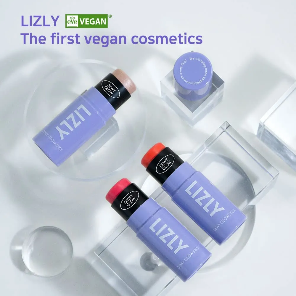 Vegan Blush Stick Multi Balm Cheek Stick Korean Make Up Dewy Glow Balm Stick sonrojo (03 Luminous)