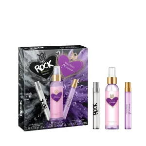 Vera Wang Princess   Rock Princess, Body Mist and Eau de Toilette Spray (2) 3 Piece Gift Set, Notes of Peach, Jasmine, and Vanilla, Women's Fragrance, Long Lasting, Everyday Fragrance