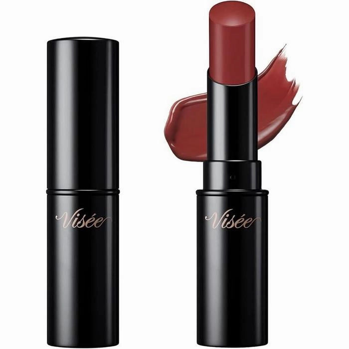 Visee Nenmak Fake Rouge RO651 – Liar Rose Tea Lipstick with Lustrous Finish and Serum Ingredients, 3.8g [Alcohol-Free]