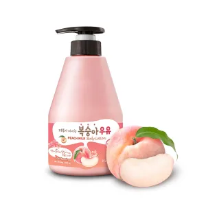 WELCOS KWAILNARA Peach Milk Body Lotion – Korean Body Lotion for Smooth & Soft Skin 560 g / 19.75 Fl. Oz