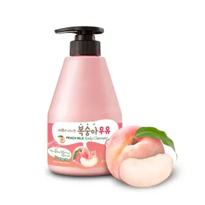 WELCOS KWAILNARA Peach Milk Body Wash – Korean Body Wash with Peach Extract for Clear and Bright Skin 560 g / 19.75 oz.