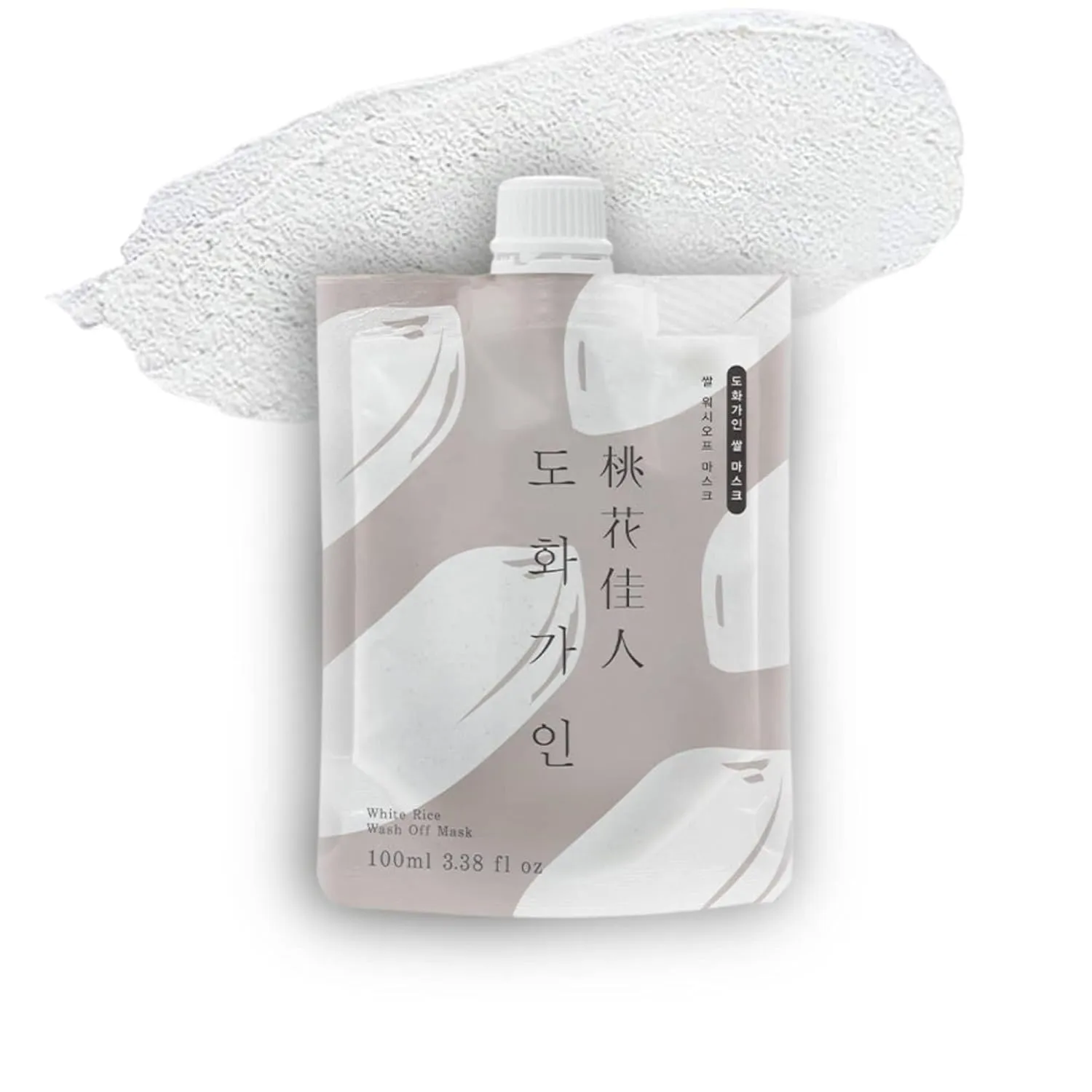 White Rice Wash off Facial Mask l Korean Skin Care Produced from Domestically Harvested Ingredients, Gentle Hydrating & Soothing l 3.38 fl. Oz