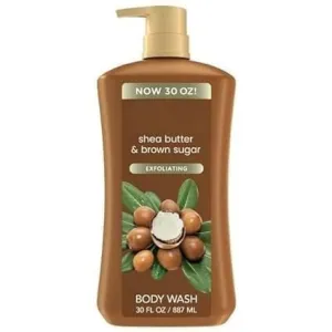 Women Body Wash, Shea Butter & Brown Sugar Shower Gel for Dry Skin 30 fl oz (Pack of 1)