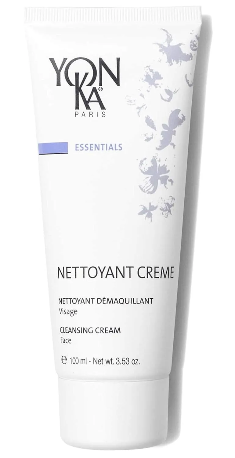 Yon-Ka Nettoyant Creme (100ml) Cleansing Makeup Remover Cream, Remove Impurities with Calming Peppermint and Plant Glycerin, Sensitive to Acne Prone Skin, Paraben-Free