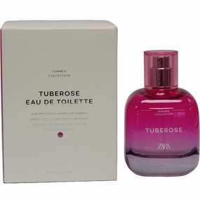 Zara Tuberose Summer Perfume for Men A Sparkling Sensual Fragrance with Tuberose Exotic Spices Cumin Saffron and a Creamy Base of Cedar Amber Cashmeran Eau De Toilette 90ML (3.04 FL OZ)