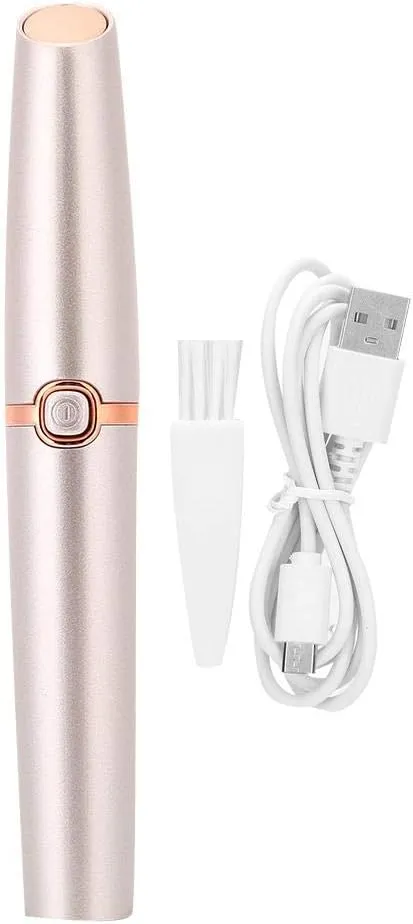 ZJchao Facial Hair Removal for Women, Eyebrow Trimmer Body Hair Groomers USB Rechargeable Painless Portable Precision Electric Eyebrow Hair Remover for for Nose Lips Face Body